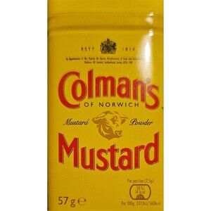 Colman's of Norwich Mustard Powder Flour EMPTY Tin Can for Collector or PROP